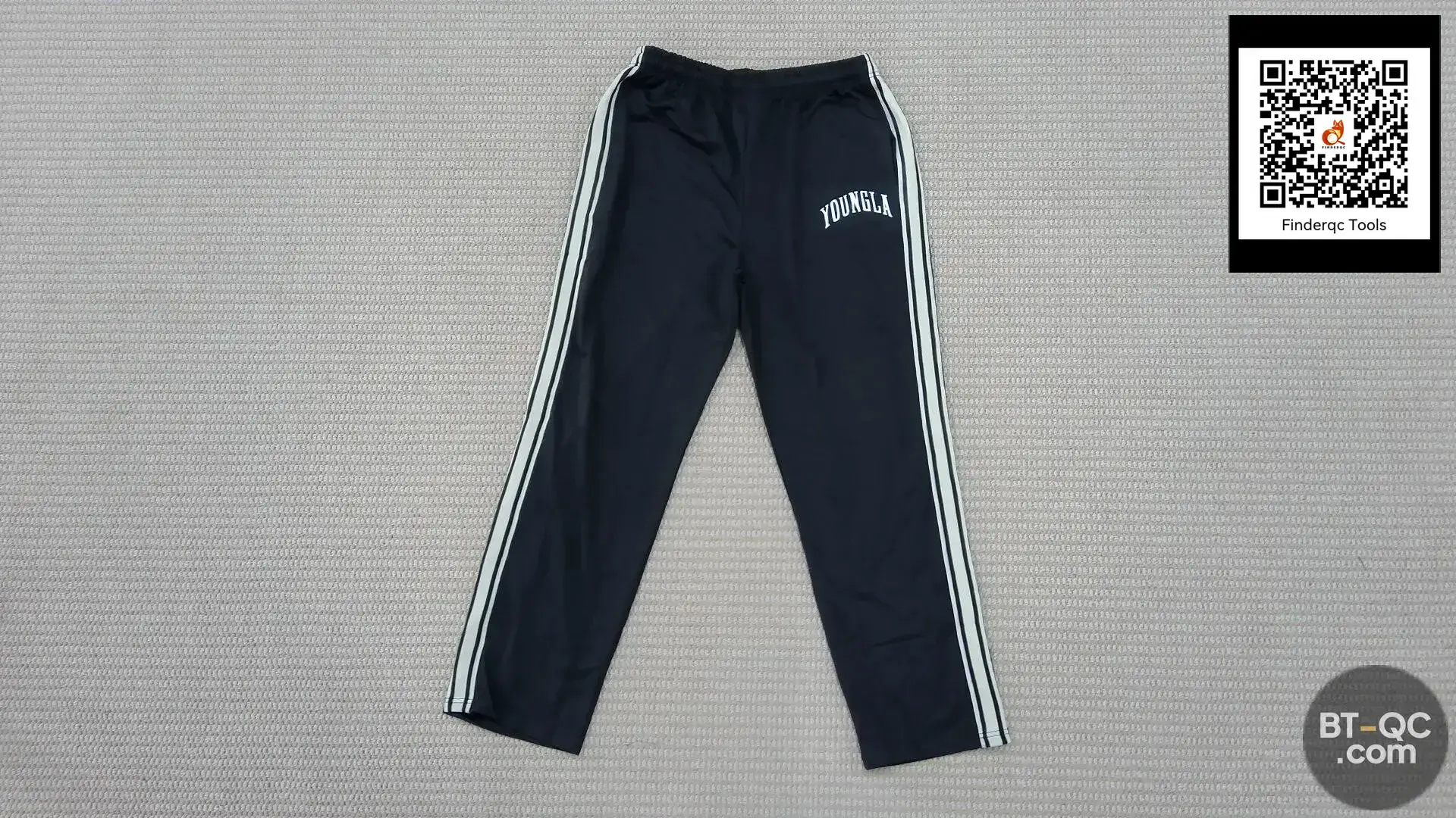 YOUNGLA Men's Sports Pants Ribbon Patchwork Printed Casual Pants Gym Sports Fitness Mid-Waist Straight Pants