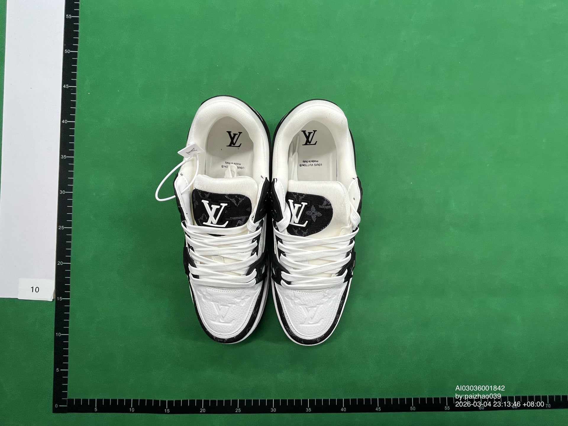 Louis Vuitton LV Trainer Sneaker Black White QC