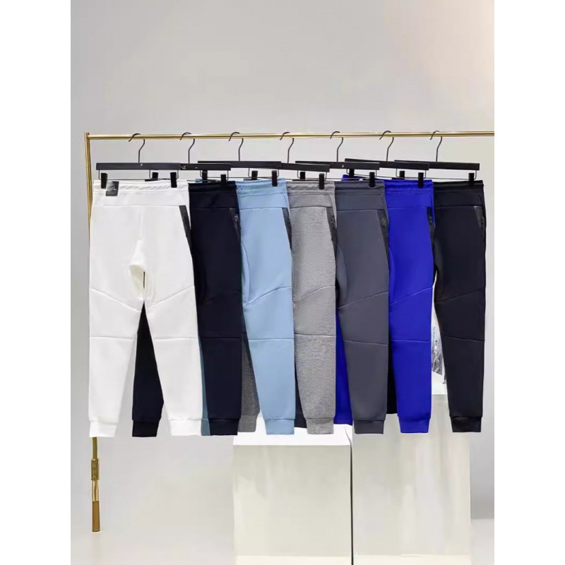 2024 Four Seasons Casual Sports Air Layer Breathable Drawstring Side Zipper Men's 163 Sweatpants