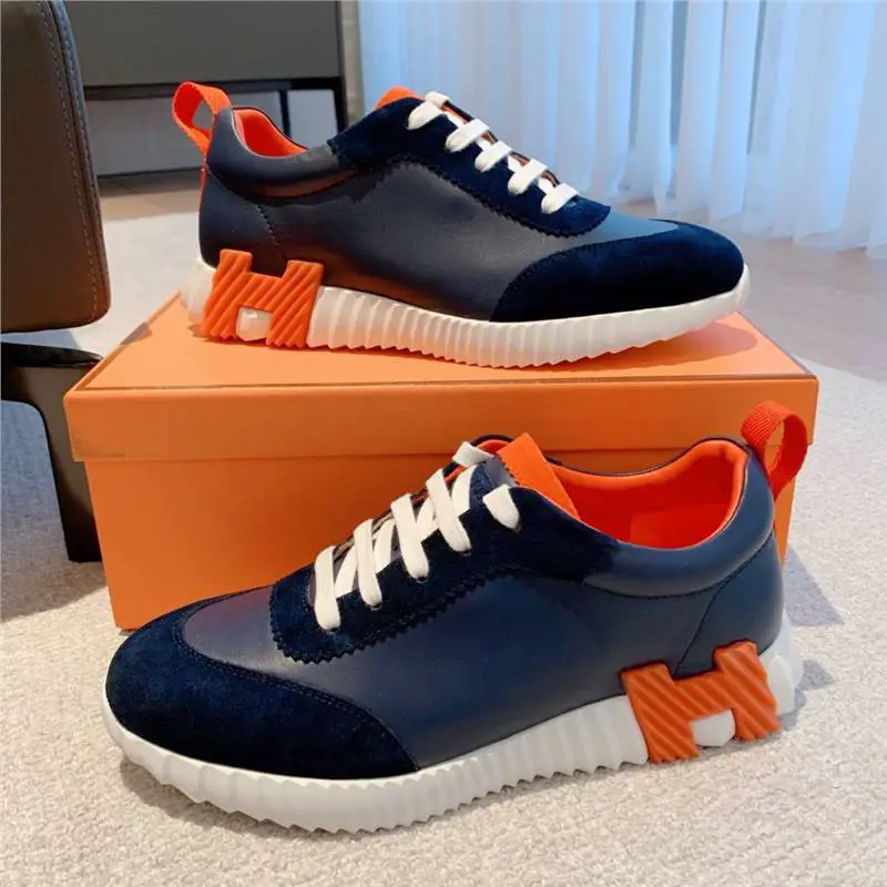 Guangzhou goods European station new cowhide splicing canvas fashion breathable lace-up casual board shoes for men