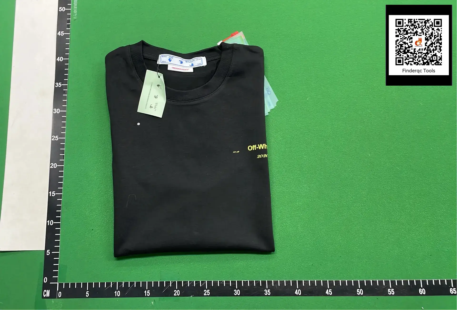 2023 spring and summer new OFF golden paint arrow pattern round neck pullover short sleeve men and women same style one piece batch