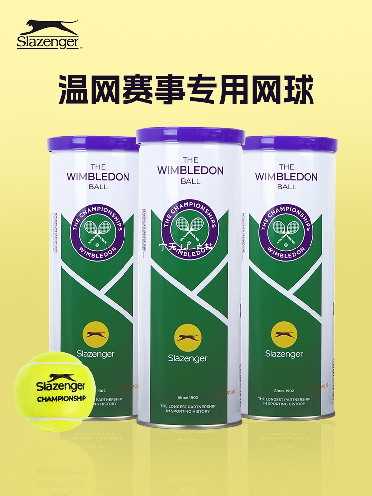 Slazenger Tennis Leopard Tennis Tin Can Tennis Official Competition Ball Professional Tennis