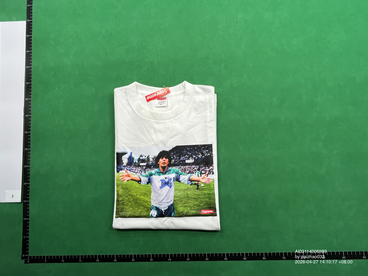 24SS MARADONA TEE Maradona Football Legend T-Shirt Men's and Women's Short Sleeve tee — QC-foto 2