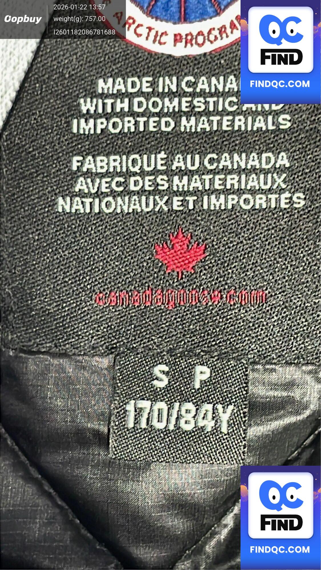 New Corfton Canada Men's Goose Lightweight down Jacket Like QC