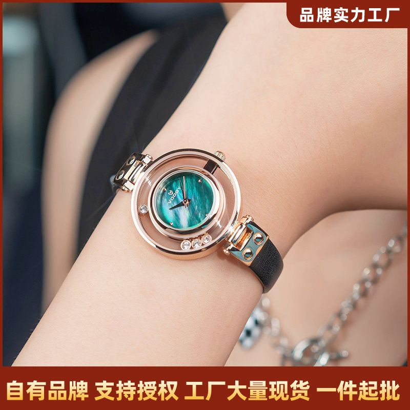 Vodoy Women's Watch Fashion Decoration Malachite Hollow Waterproof Women's Watch Quartz Watch Factory Wholesale