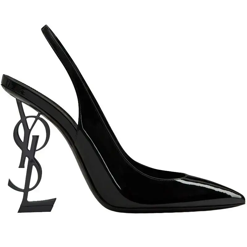 Saint Laurent Opyum Slingback Pump Black