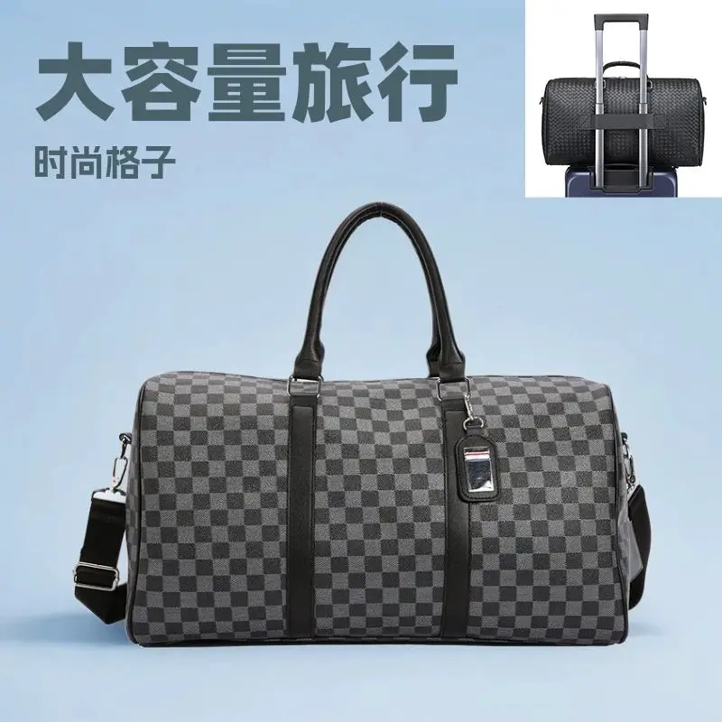 Handbag, one shoulder travel bag, men's and women's sports bag, large capacity, trendy business travel bag, fitness bag, short distance luggage bag
