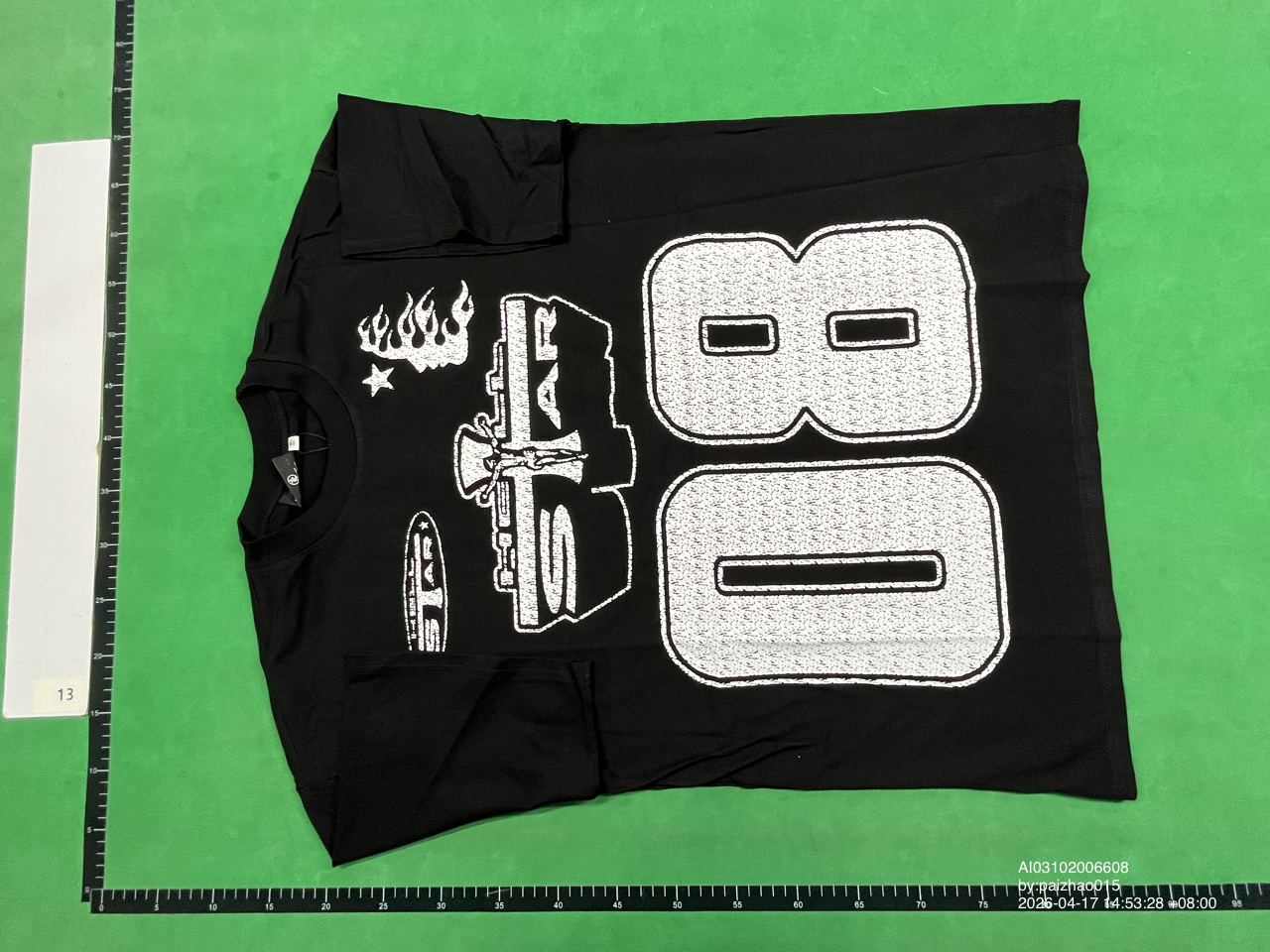 Cross-border American Fashion Brand HELLSTAR Hell Star Printed Short-sleeved T-shirt Men's High Street Loose T-shirt Women QC