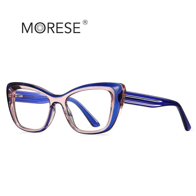 Anti-blue light Women's plain glasses 2172TR slingshot Amazon hot selling glasses frame European and American British style fashion commuter