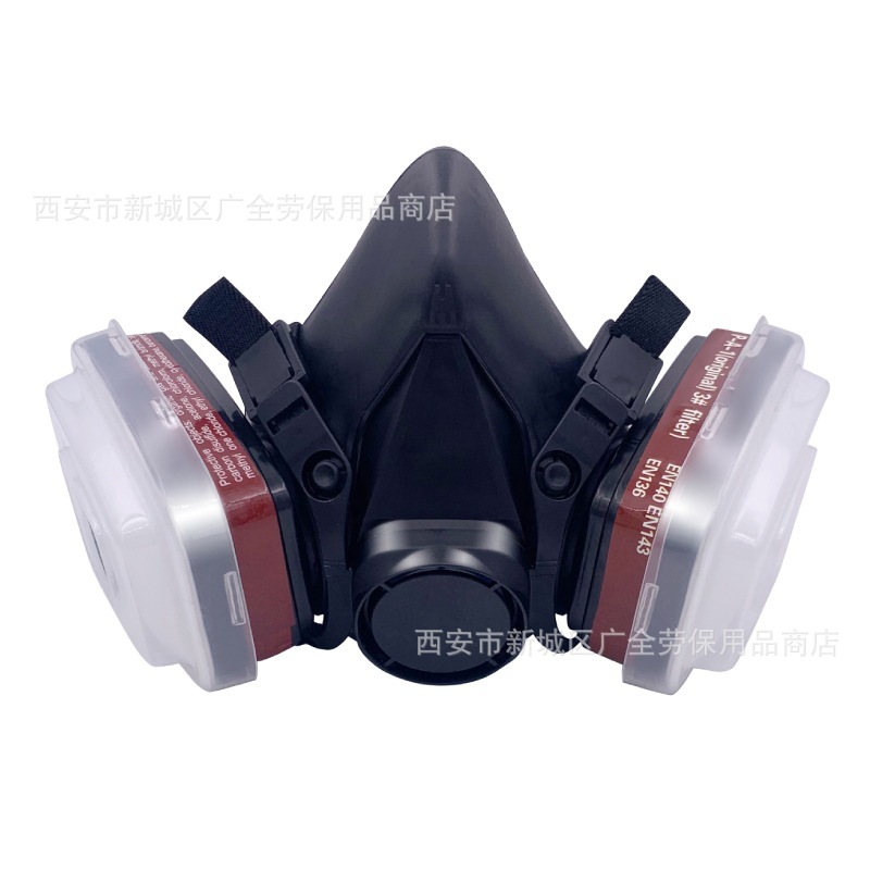 Pure black 6200 gas mask spray paint chemical pesticide decoration polishing dust mask dust mask