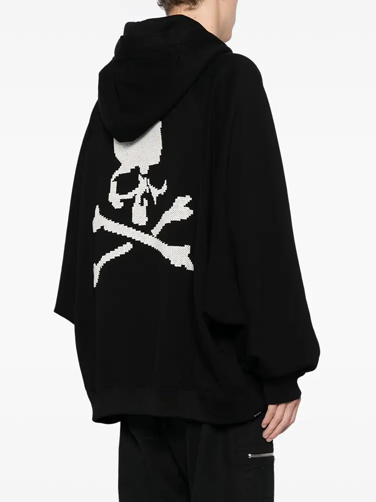 MMJ Genuine Goods Three-Dimensional Embroider 500G Heavy Weight Skull Loose Hooded Super Profile Mastermind Sweatshirt