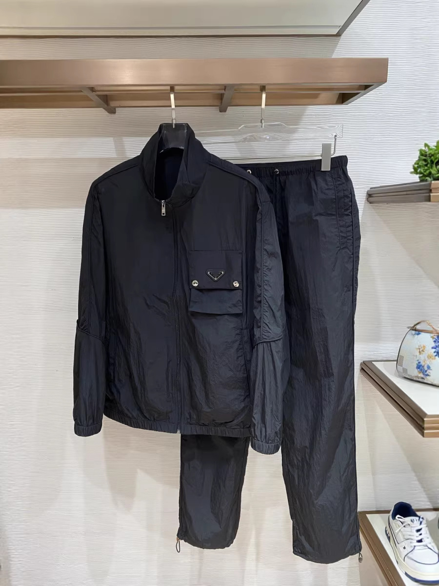 2026Prd Spring and Summer High-Quality Men's New Fashion Suits, New Sports Suits, Nylon Windbreakers ➕ Sweatpants Foto QC de 1688 na Qualit.ly