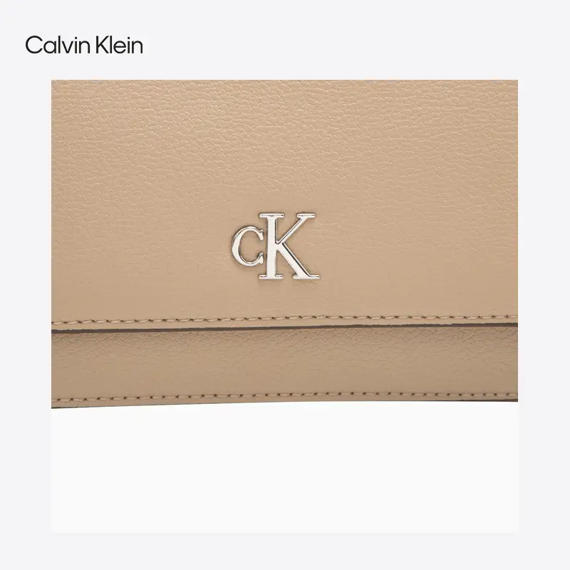 [Holiday Gift] CK Women's Bag 25 Early Spring Leisure Commute Letter Flip Chain Cell Phone Crossbody Bag 4k1027g
