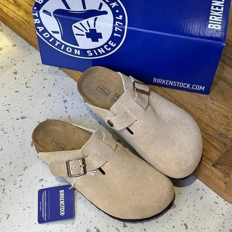 Birkenstock Boston Suede Taupe