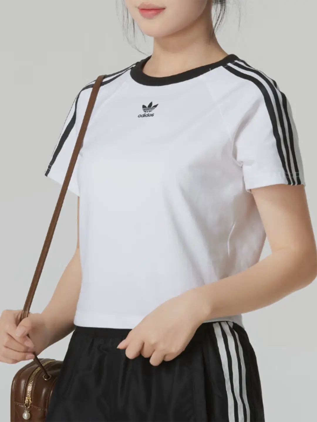Adidas/Adidas Official Authentic Clover Women's Athleisure Breathable Short-Sleeved T-Shirt Jc8704