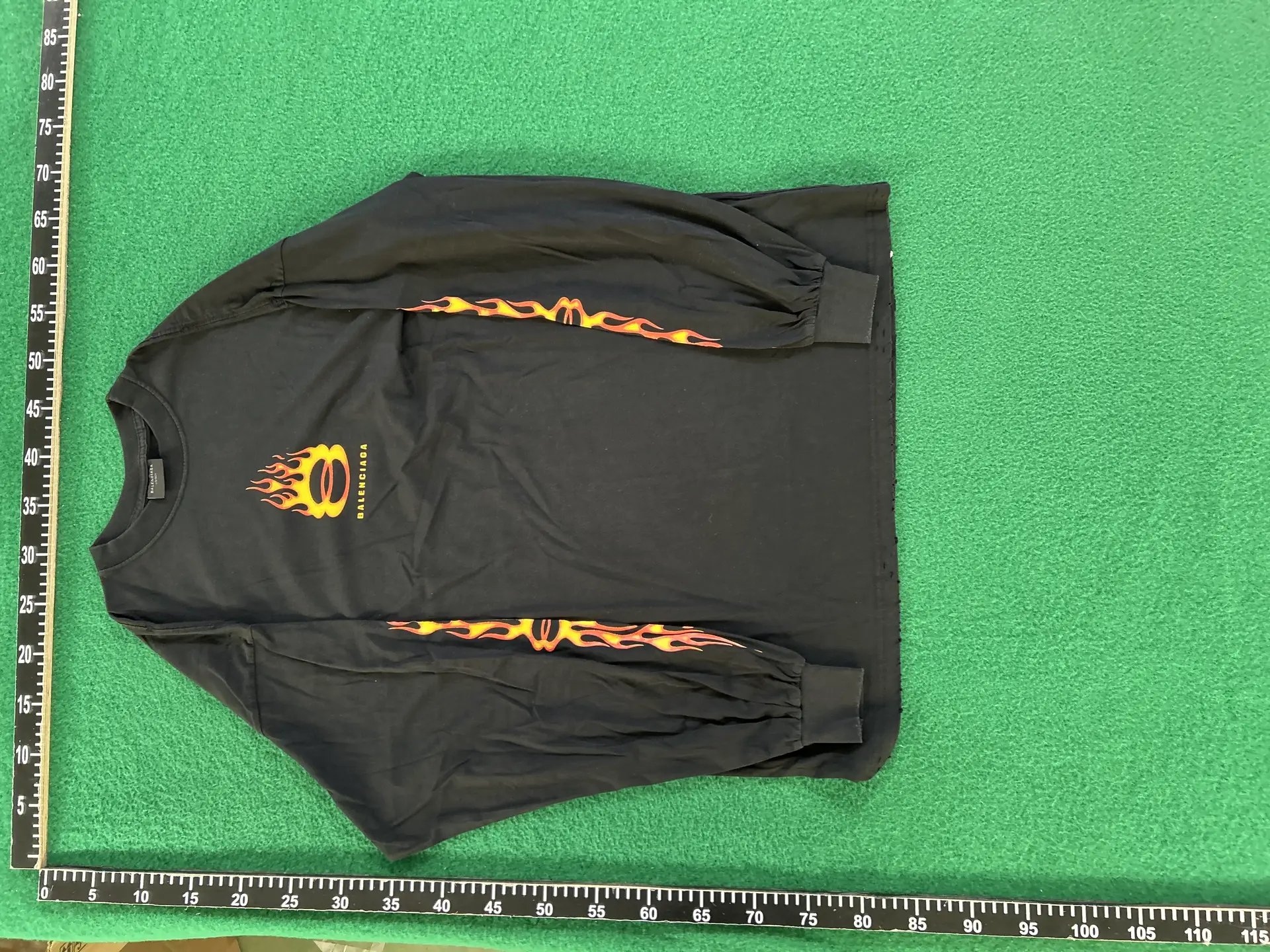 Balenciaga Flame Long Sleeve T-Shirt