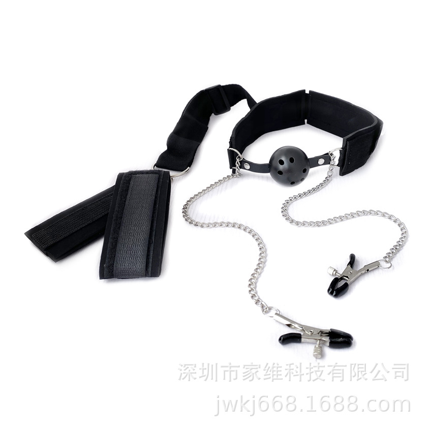 Sexy SM supplies reverse back mouth plug breast clip female alternative sex toys adult couple sex health care products wholesale