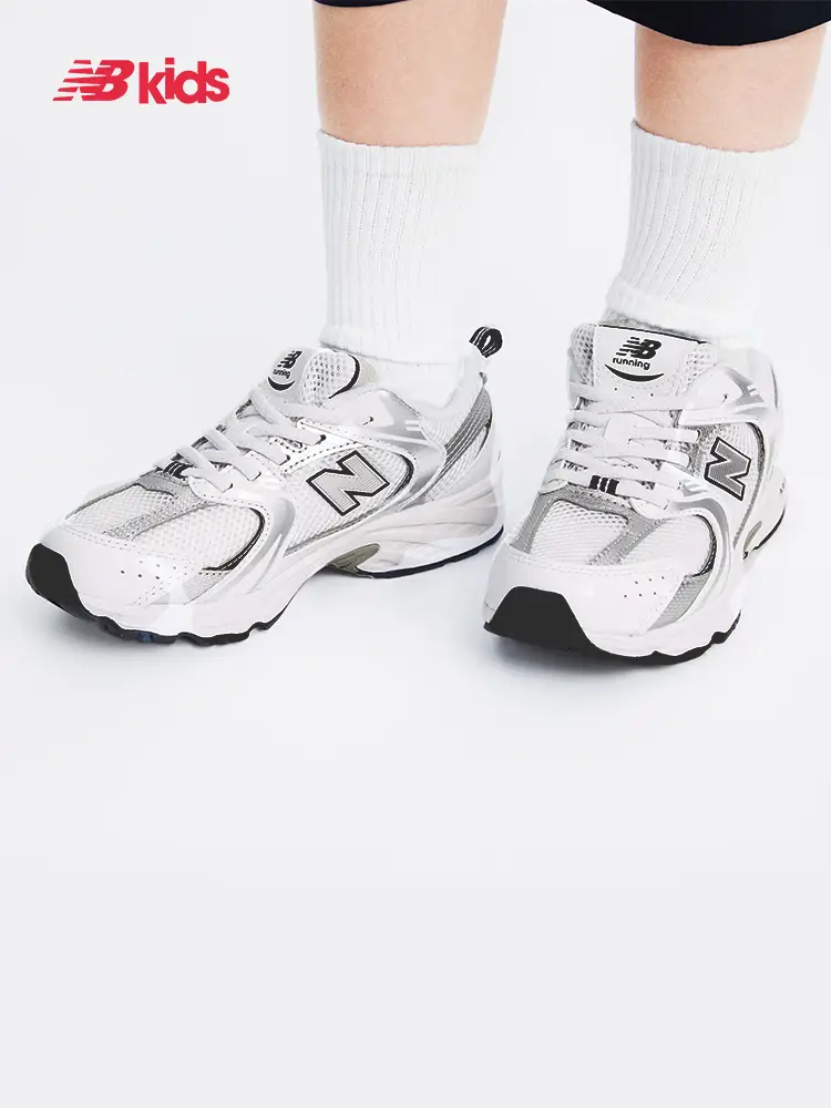 Newbalance Nb Official Children's Shoes 4-7 Years Old kids Classic Versatile White Sneakers Pz530Sb1