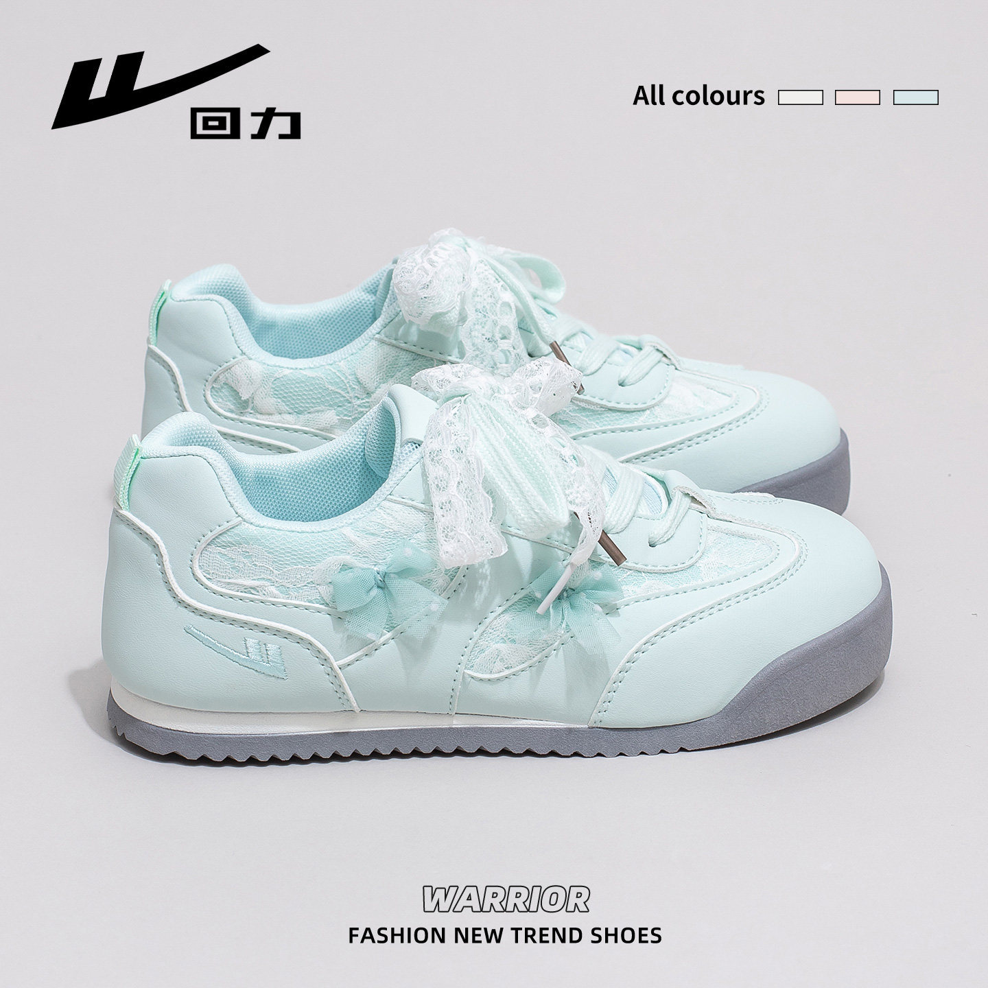 Warrior Wxy-Q153N Ballet-Style Training Shoes 2026 Spring New Lace Bow Versatile Casual Shoes (Magic)