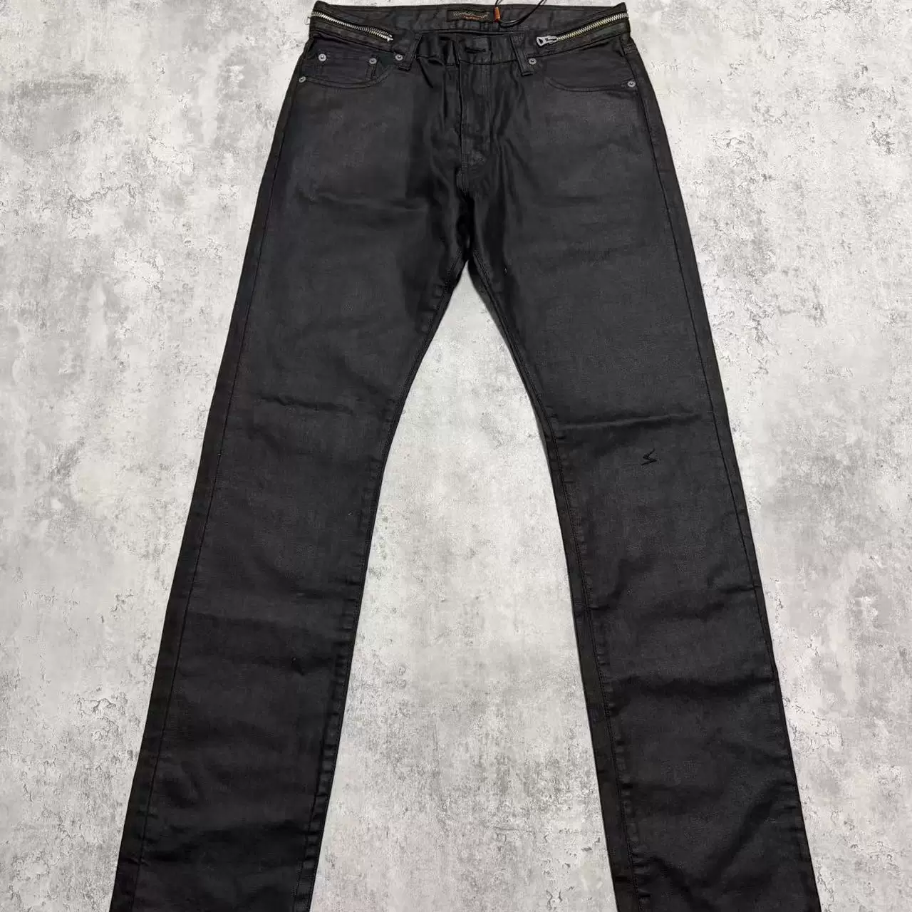 Exclusive In-Stock Items! Undercover07Ss Waxed Zipper Jeans Straight-Leg Trousers