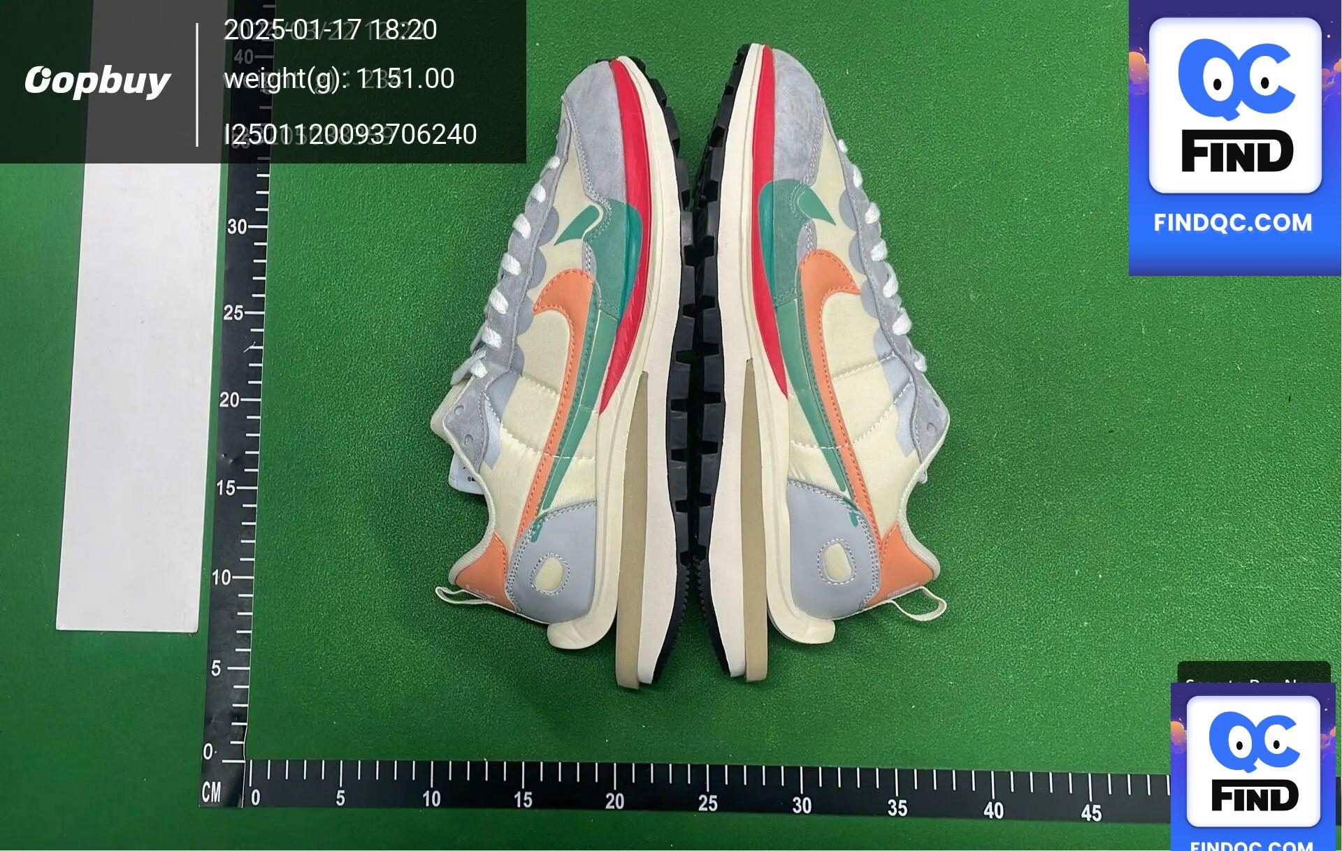 Putian high version waffle shoes sacai3.0 men's and women's sports leisure running shoes low-top height three generation shoes QC