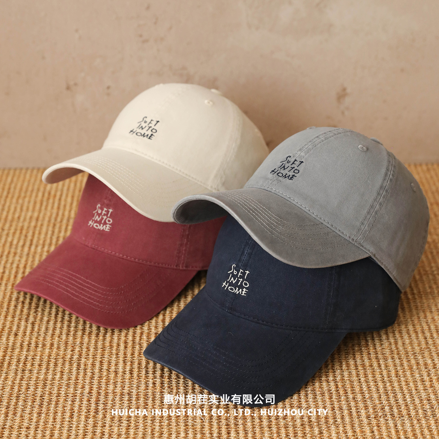 Wide-Brimmed Deep-Top Baseball Cap That Makes the Face Look Smaller, Couple's Sun Hat, Korean Style Versatile Hat with Dog Embroidery