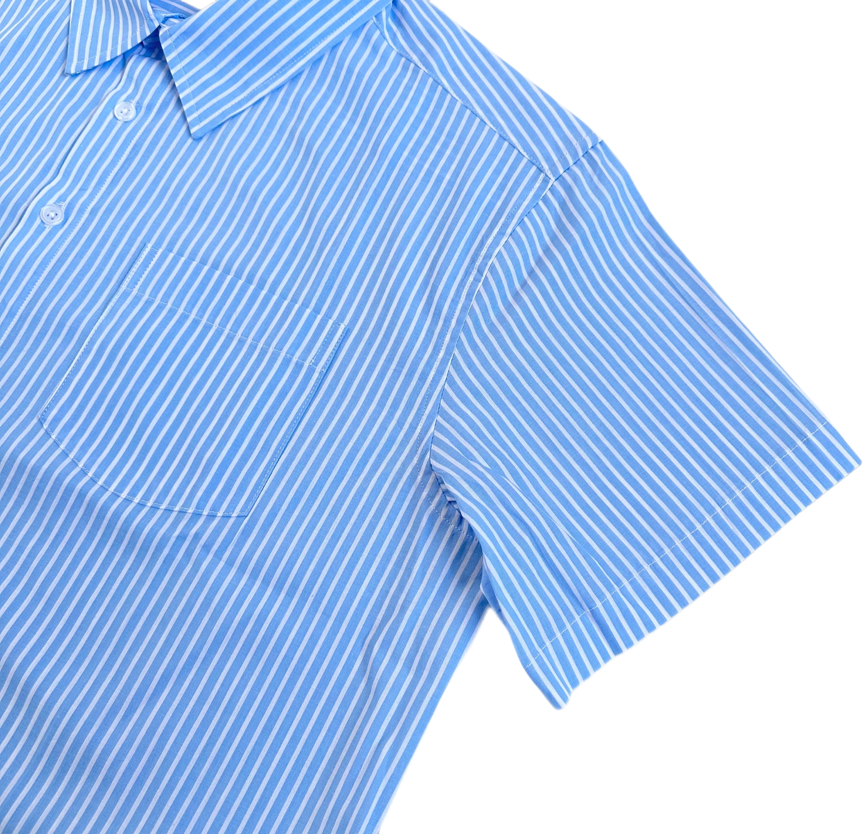 MT striped embroidered shirt