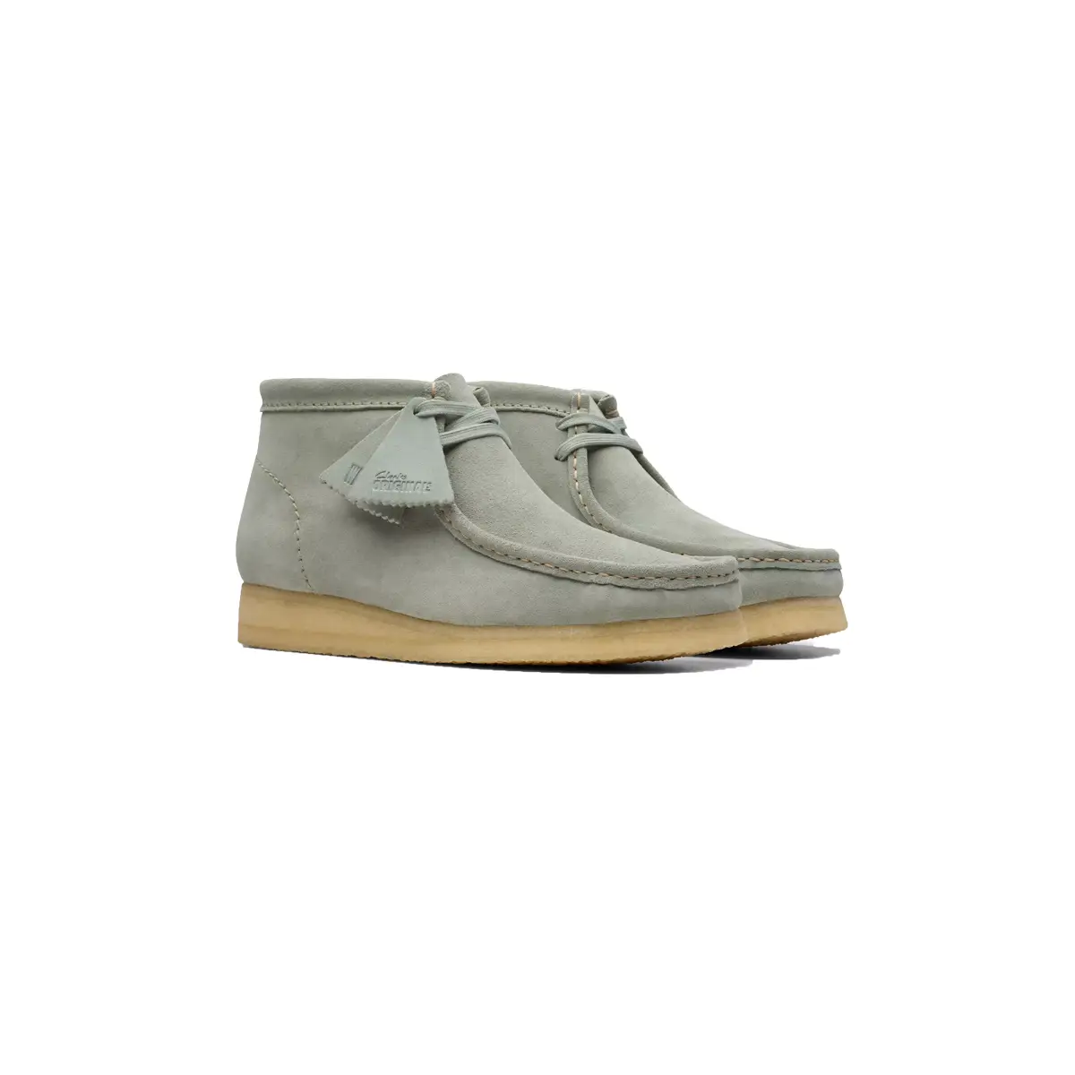 Clarks Qile Wallabee Boot Retro Suede Raw Rubber Sole Mid-Top Kangaroo Boots Casual Shoes for Men