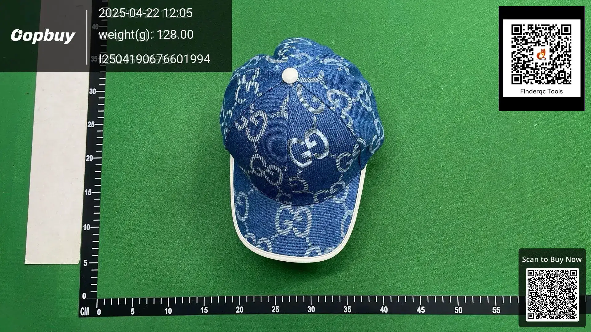 Gucci GG Denim Baseball Cap