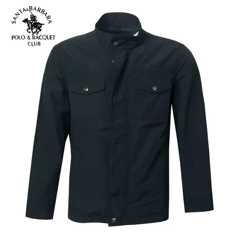 St. Paul Men's Clothing Fall and winter Style Stand Collar Plus size Business Casual jacket Middle-Aged Style Outwear Father's Wear Men's Jacket