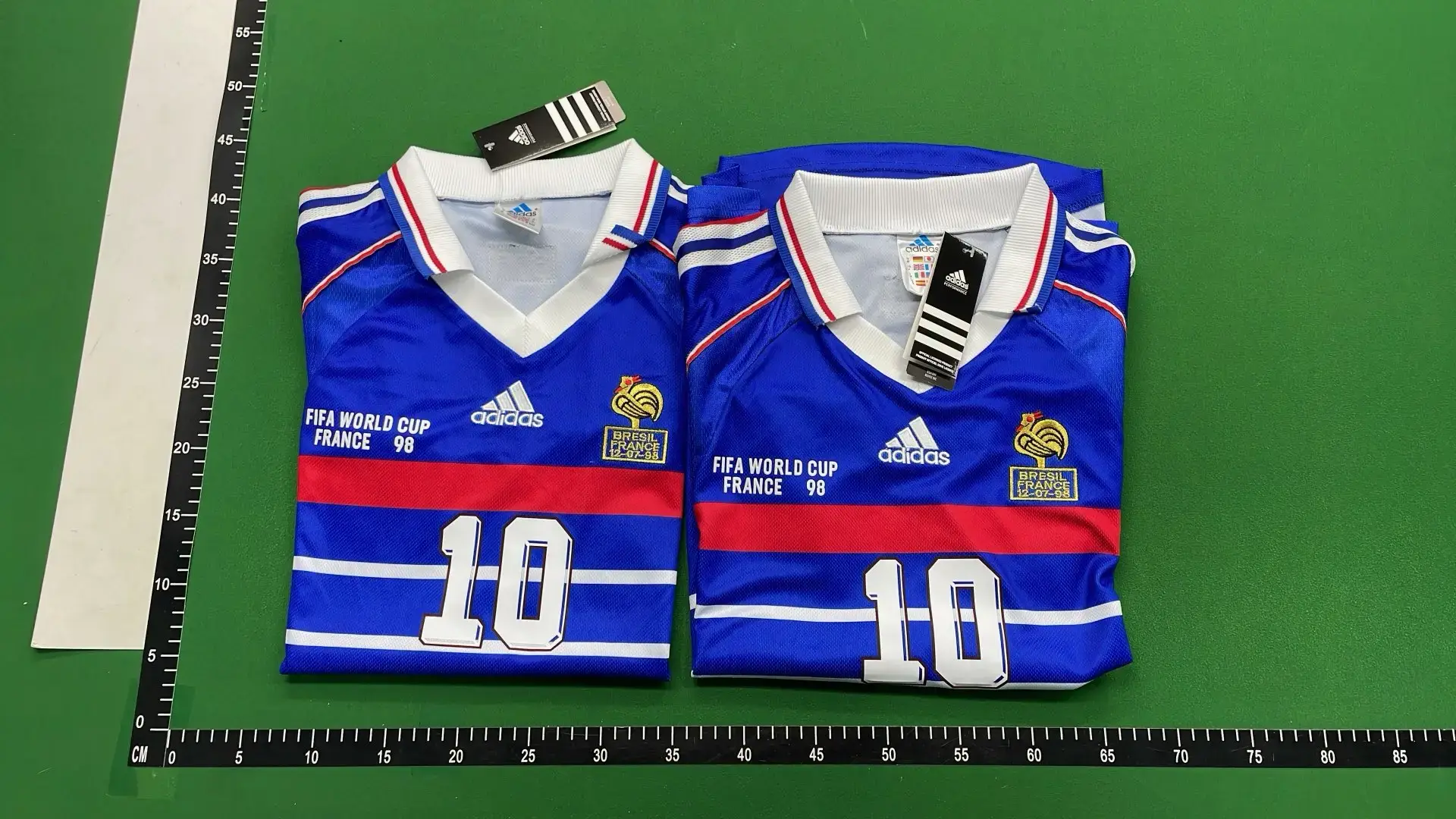 Adidas France World Cup 98 Football Jersey