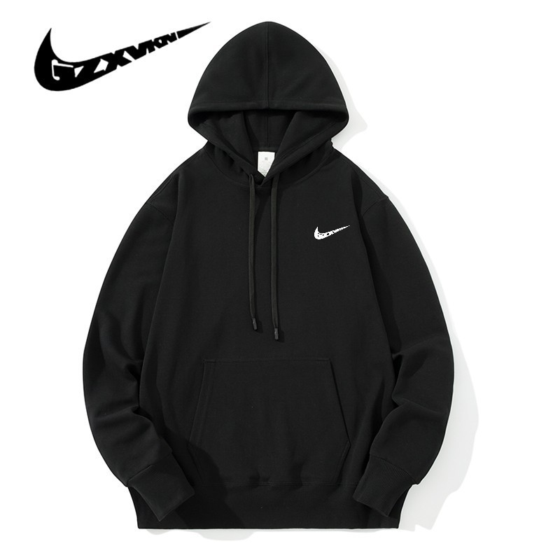 Men's 2026 Spring Hooded Sweatshirt Trendy Small Terry Cotton Crew Neck Pullover Knitted Base Shirt for Women