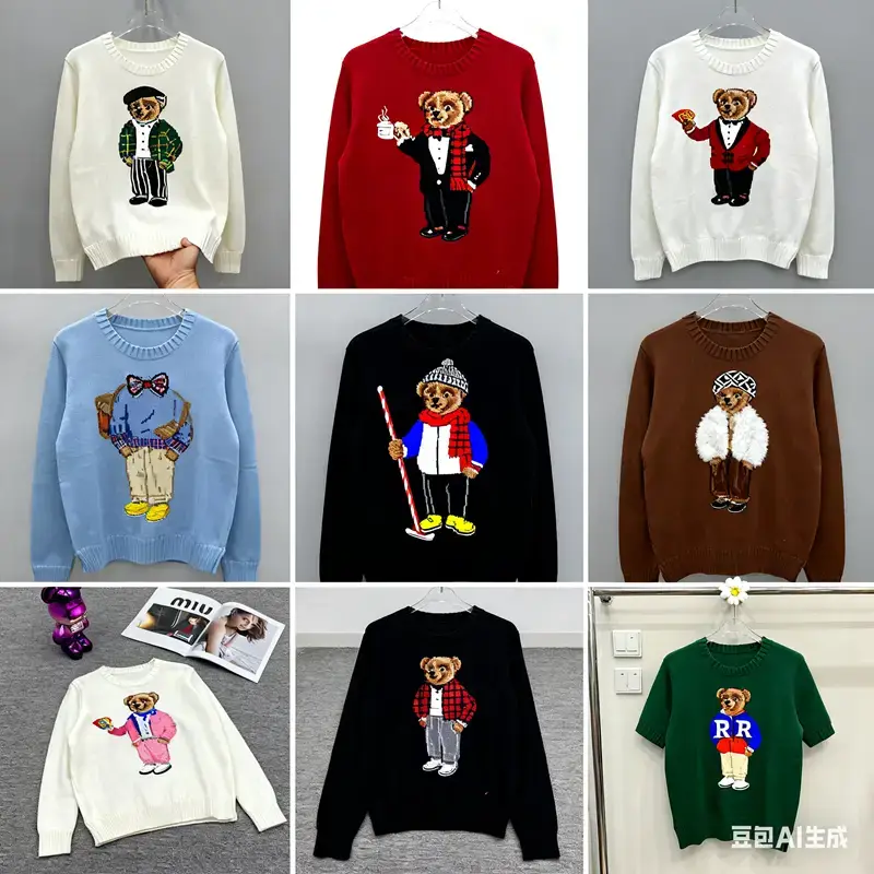 Bear knit sweaters