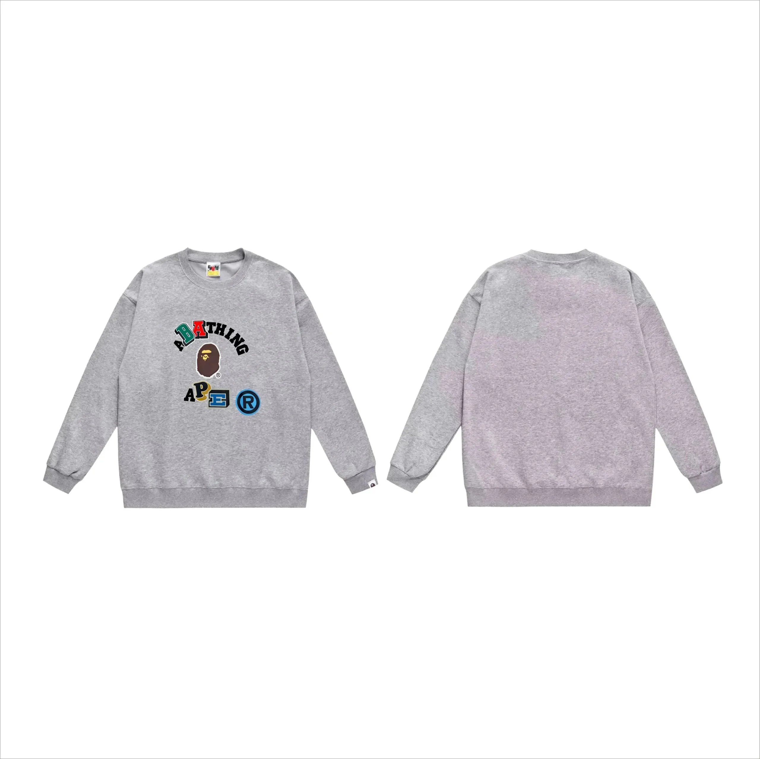 [-] Cotton printed long-sleeve hoodie