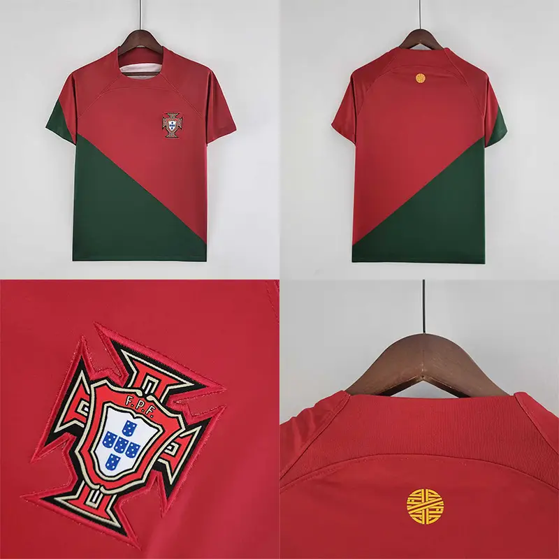 2022 Qatar Portugal Away No.7 Ronaldo Jersey B Fei Pepe Away Short Sleeve Football Wear Fare Edition DIY
