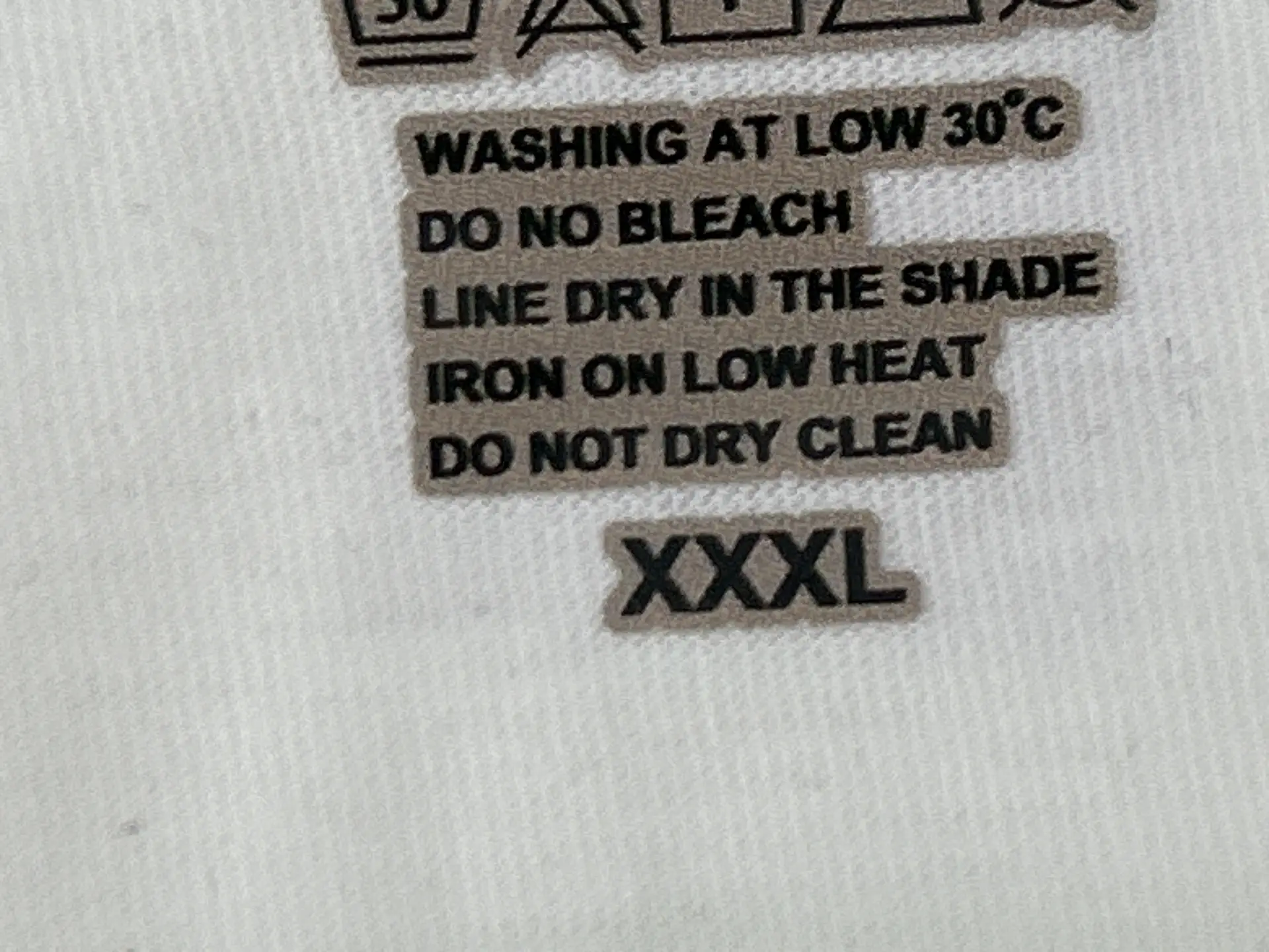 White T-shirt XXXL