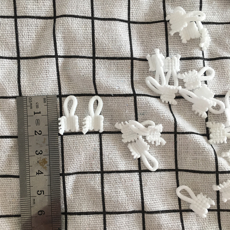 Elastic Buttonhole Mix Loop Button Climbing Elastic Belt Rear Collar Hat Invisible Button Clothing Fur Collar Buttonhole Elastic Rope