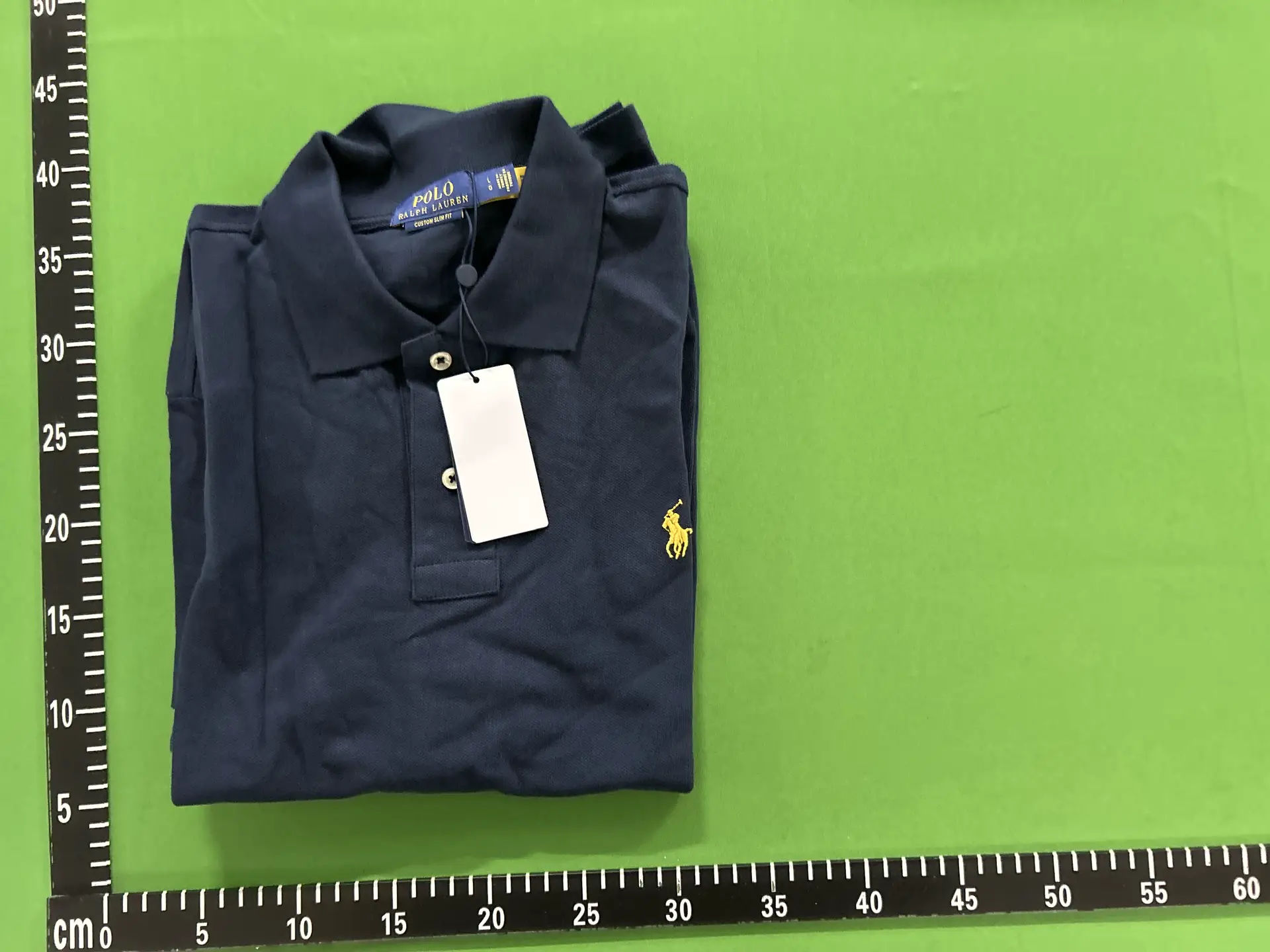 Polo Ralph Lauren Custom Slim Fit Navy Polo Shirt