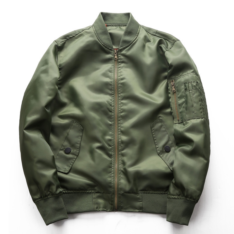 Cross-border AliExpress Amazon Spring and Autumn Collar Jacket Large Size Men's Air Force One MA-1 Bomber Men's Jacket