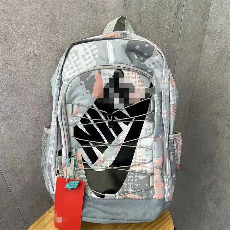抽绳双肩包男大容量纯原潮流校园背包
