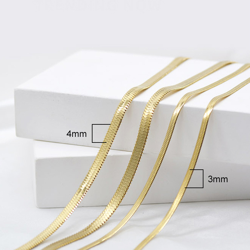 Cross-Border Stainless Steel Necklace Is a Versatile Accessory for Women, Fine Chain DIY Blade Necklace, Simple Steel Clavicle Chain