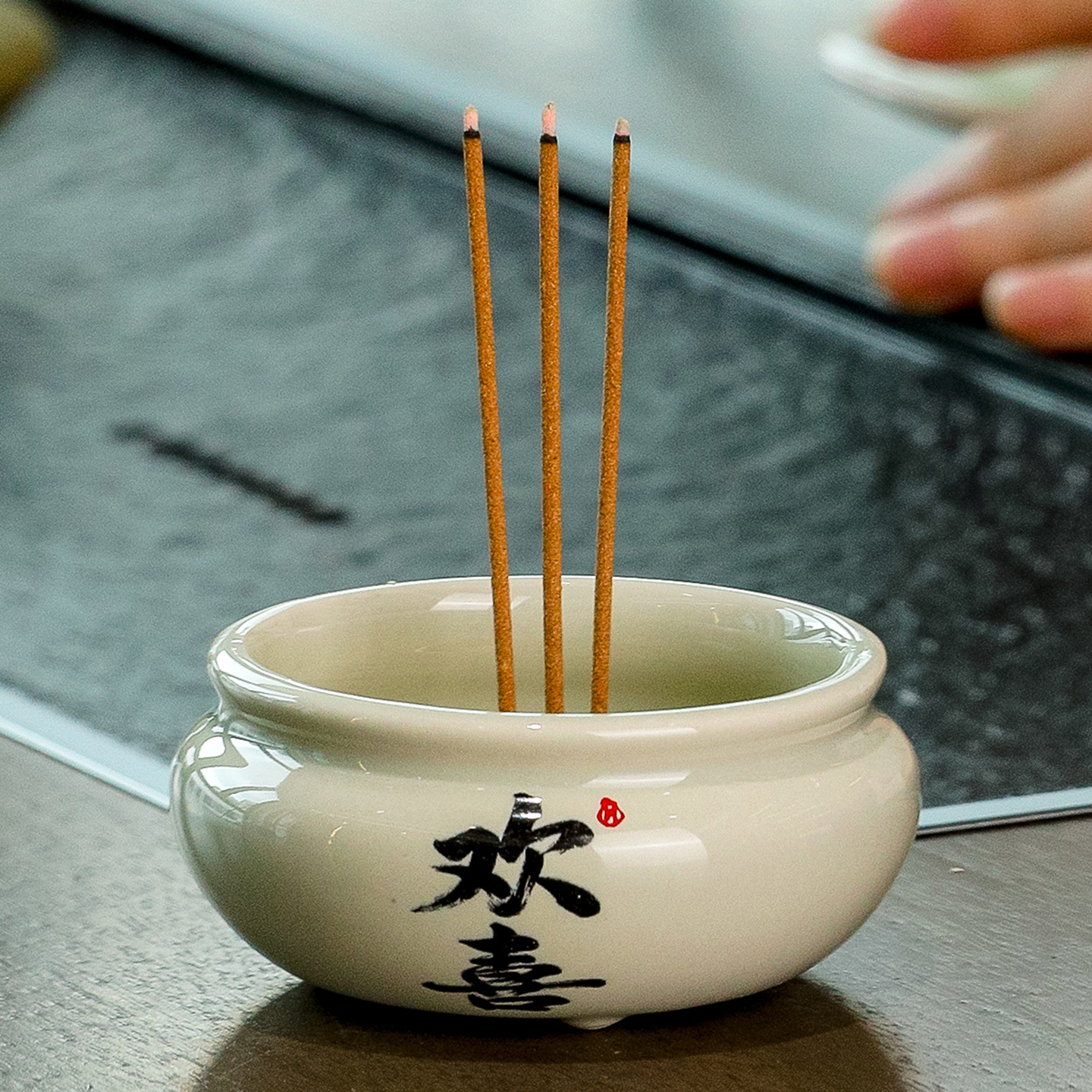 Chinese Retro Ceramic Incense Burner Incense Holder Household Agarwood Burner Zen Tea Ceremony Small Ornaments Leisure Offering Incense Burner