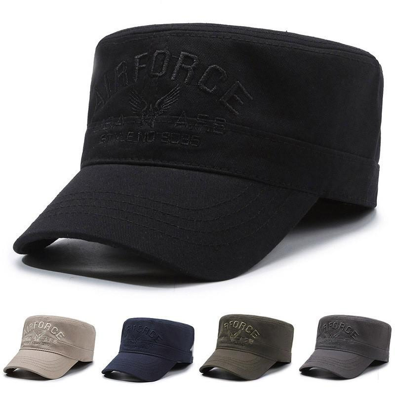 Hat Men's New Summer Sunscreen Middle-aged and Elderly Flat Top Hat Outdoor Riding Duck Tongue Dad Hat Sports Sun Hat
