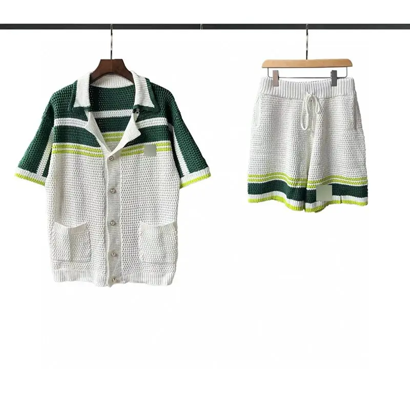 25 Year Spring/Summer New Knitted Short Sleeved Suit
