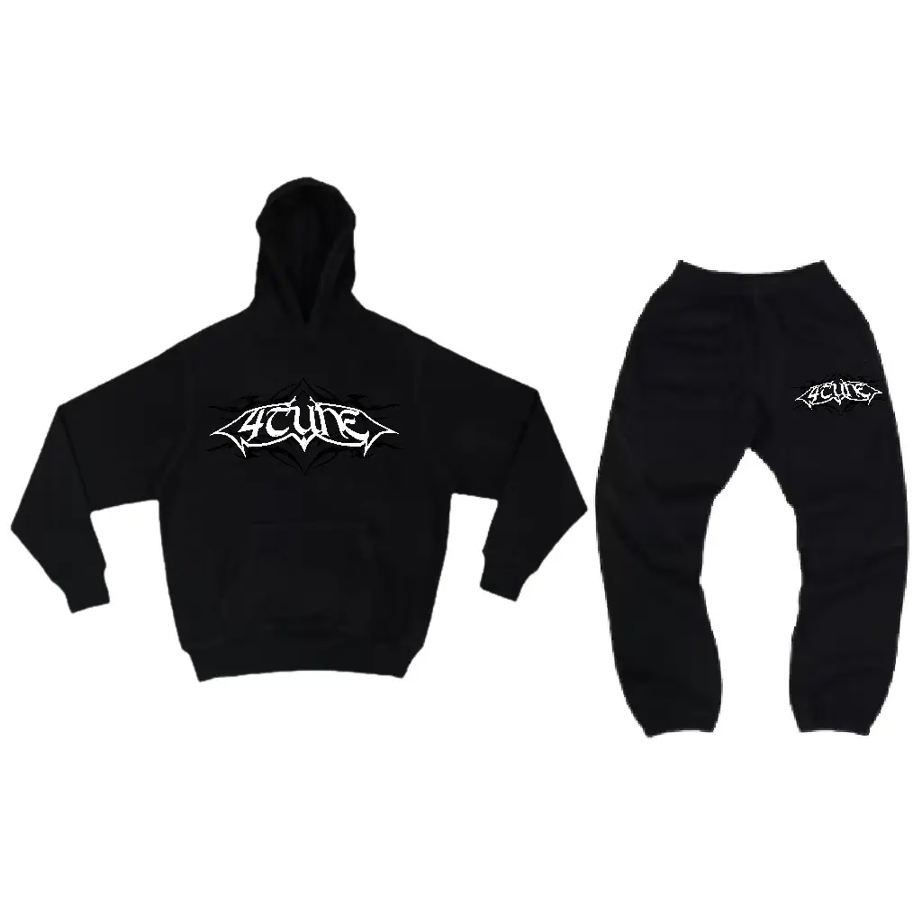 4Tune Trendy Street Loose Sweatshirt Suit American Trendy Hip-Hop Skateboard Casual Top Men's Autum Velvet Jacket