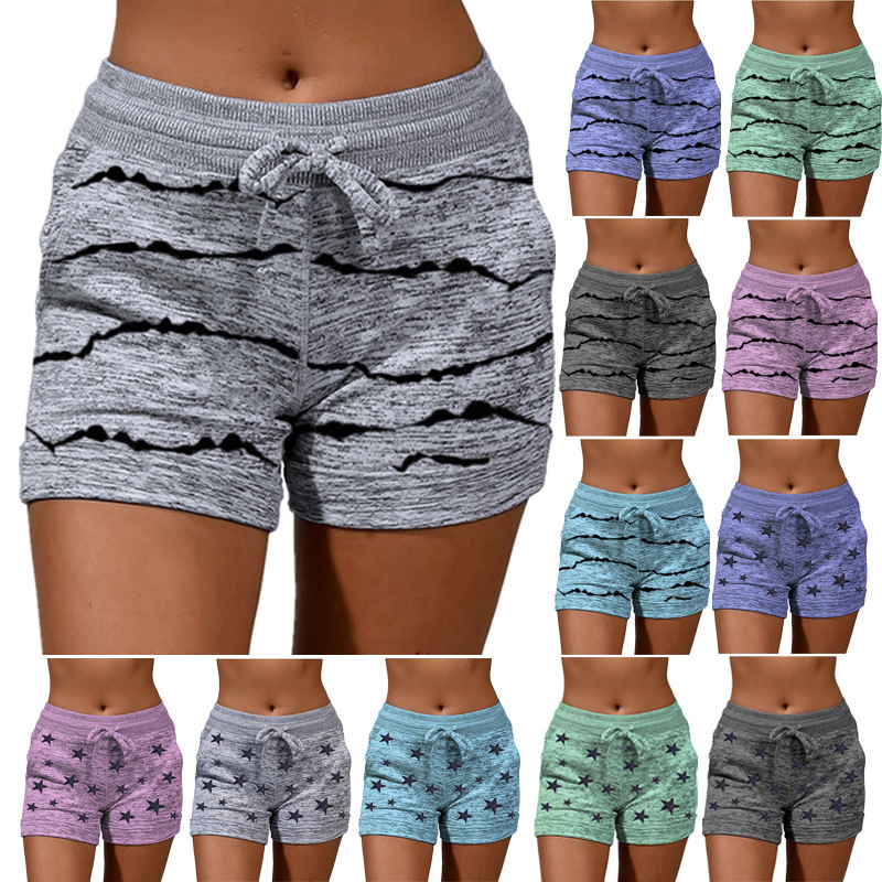 European and American 2023wish new TEMU quick-drying shorts yoga pants casual sports waist stretch women's shorts