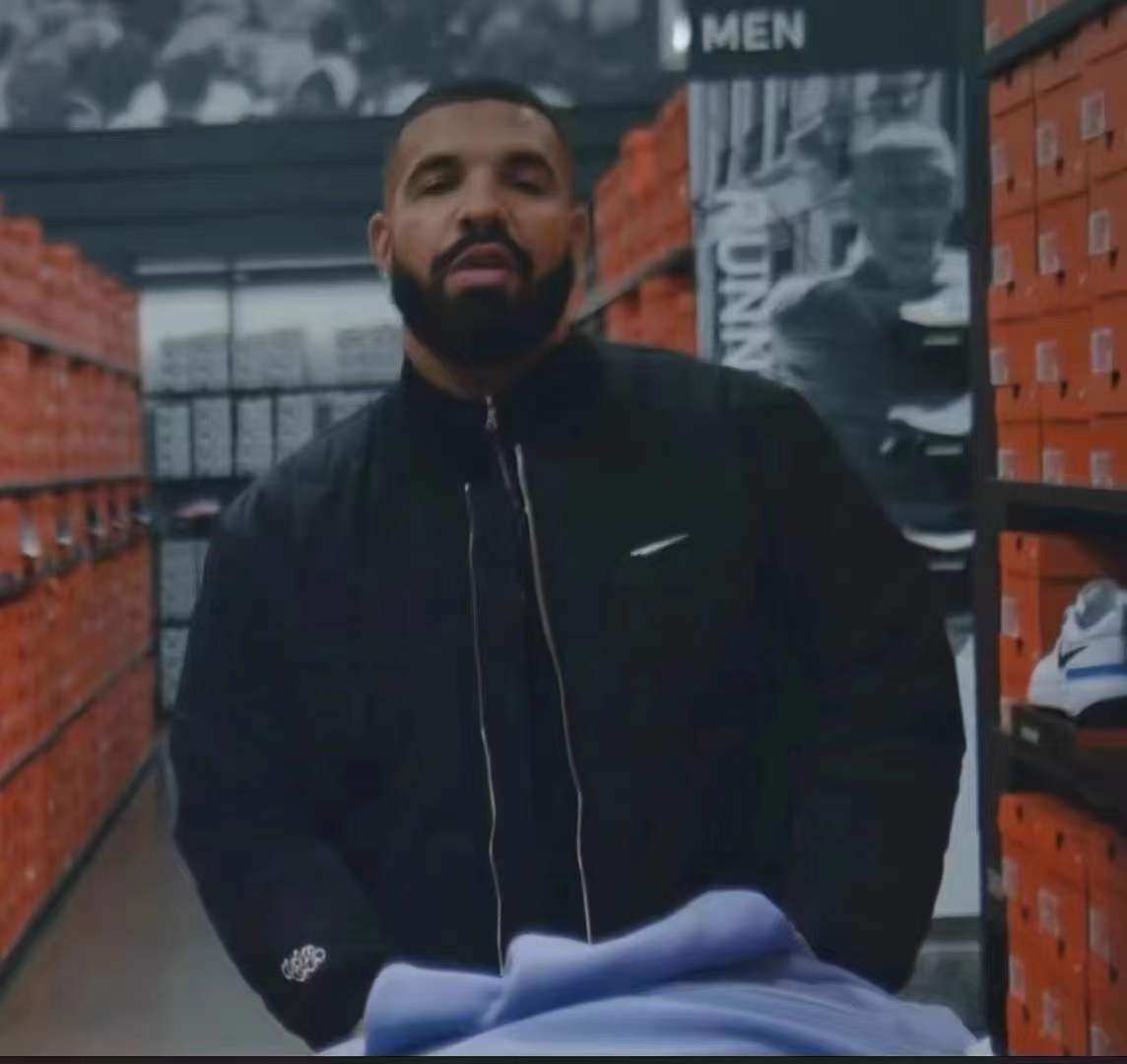 Drake X Public Duck Collaboration Heart Cotton Jacket Loose Casual Sports Solid Color Unisex High Street