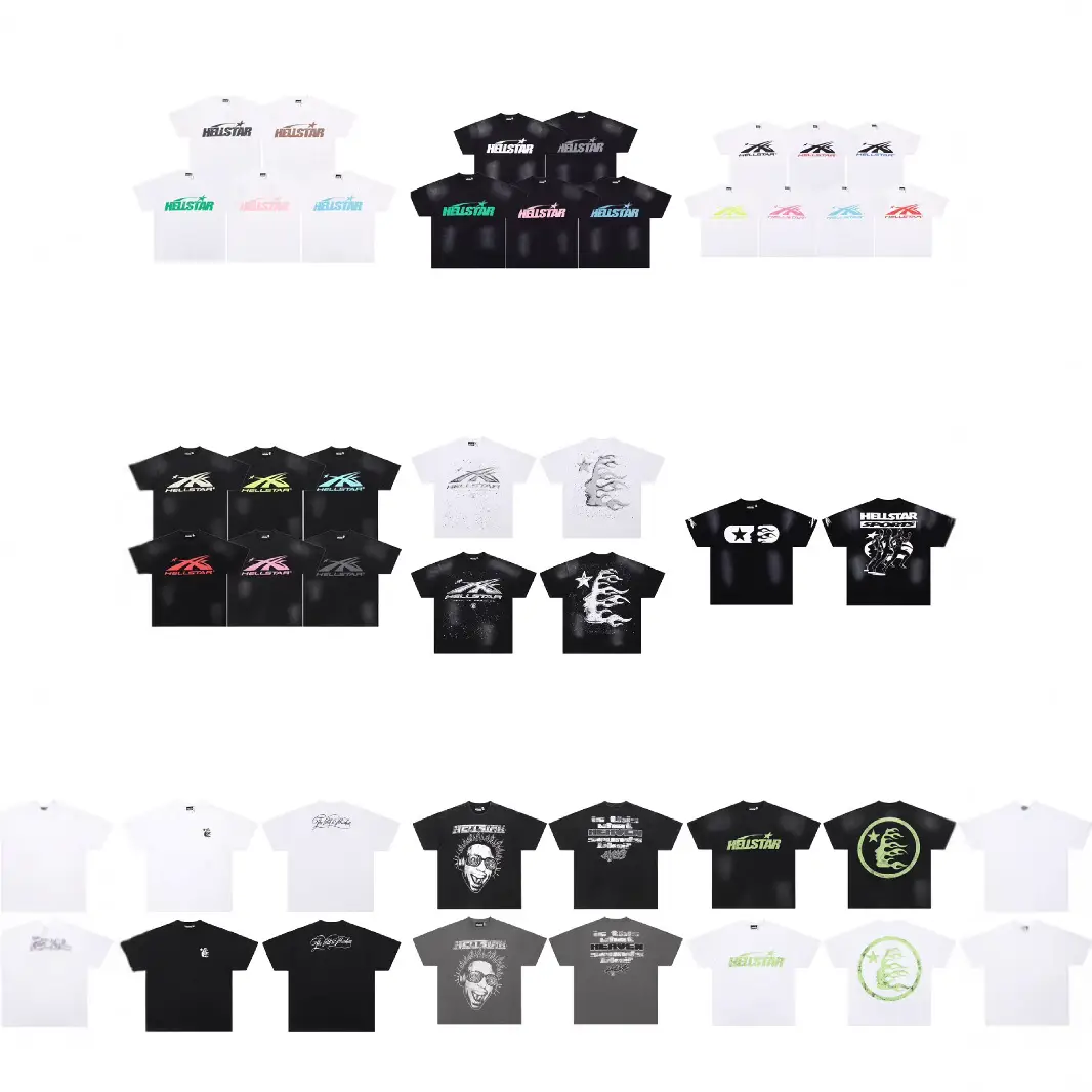 2024 New European and American Trendy Brand Men's and Women's Couple's Big Size Loose Head Short Sleeve T-shirt