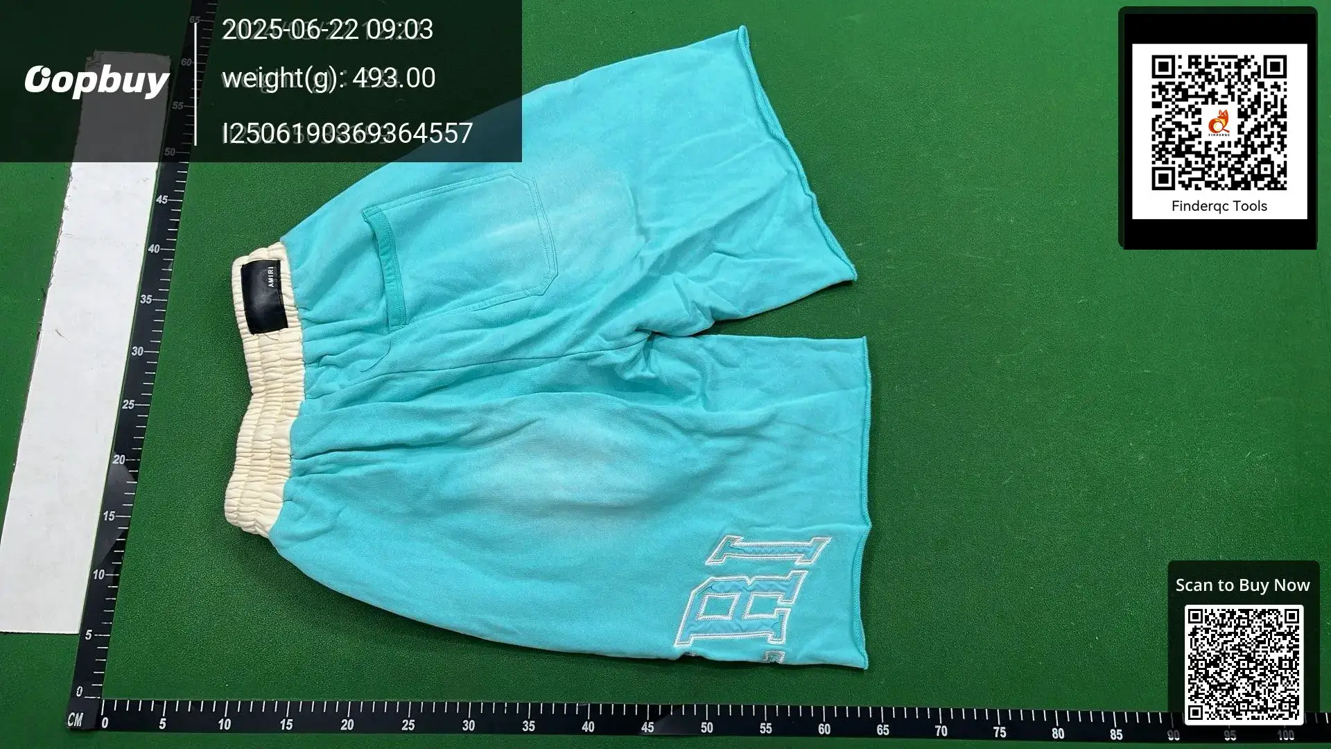 Amiri Shorts Teal