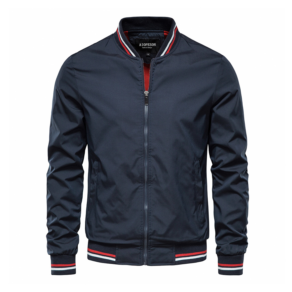 Trendy Men's Jacket Spring and Autumn New European and American Casual Coat Fashion Outerwear Men's Thin Top Wholesale Workwear